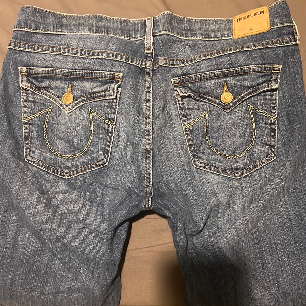 True religion vintage straight lowrise jeans